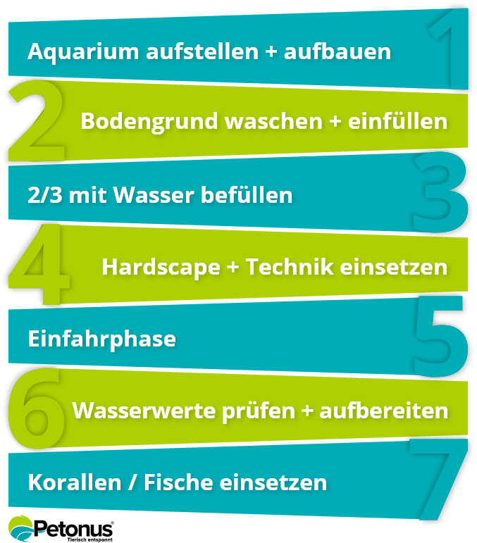 Schritt f&uuml;r Schritt Anleitung Meerwasseraqaurium