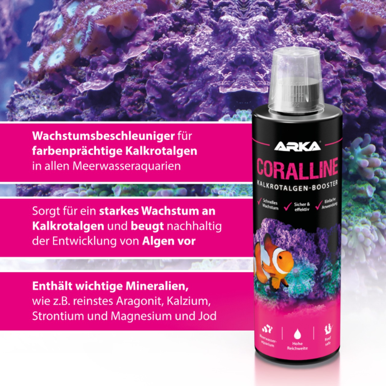 Arka Coralline Kalkrotalgen + 236ml