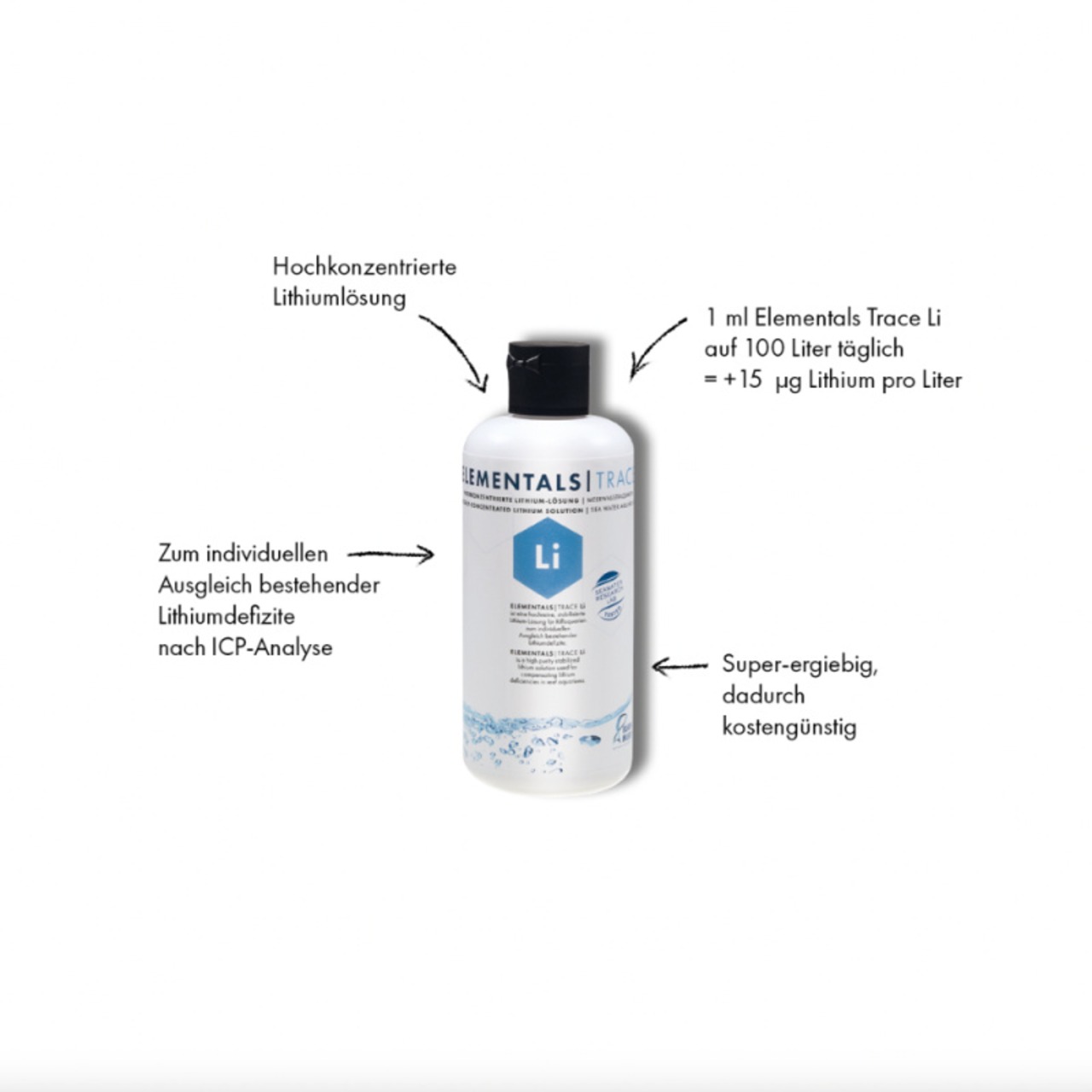 Fauna Marin Elementals Trace Li 250 ml